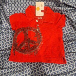 peace shirt  kenneth cole reaction 6 to 9 months